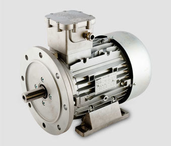 Motor eléctrico Orange1 Serie S-T certificado para ubicaciones peligrosas, a prueba de explosión, ideal para atmósferas inflamables y polvorientas.